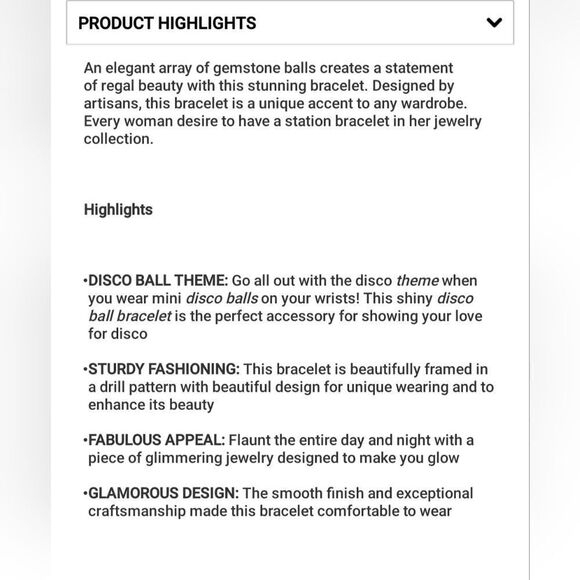 Pink Topaz Seashell Charm Station Bracelet - Picture 4 of 11